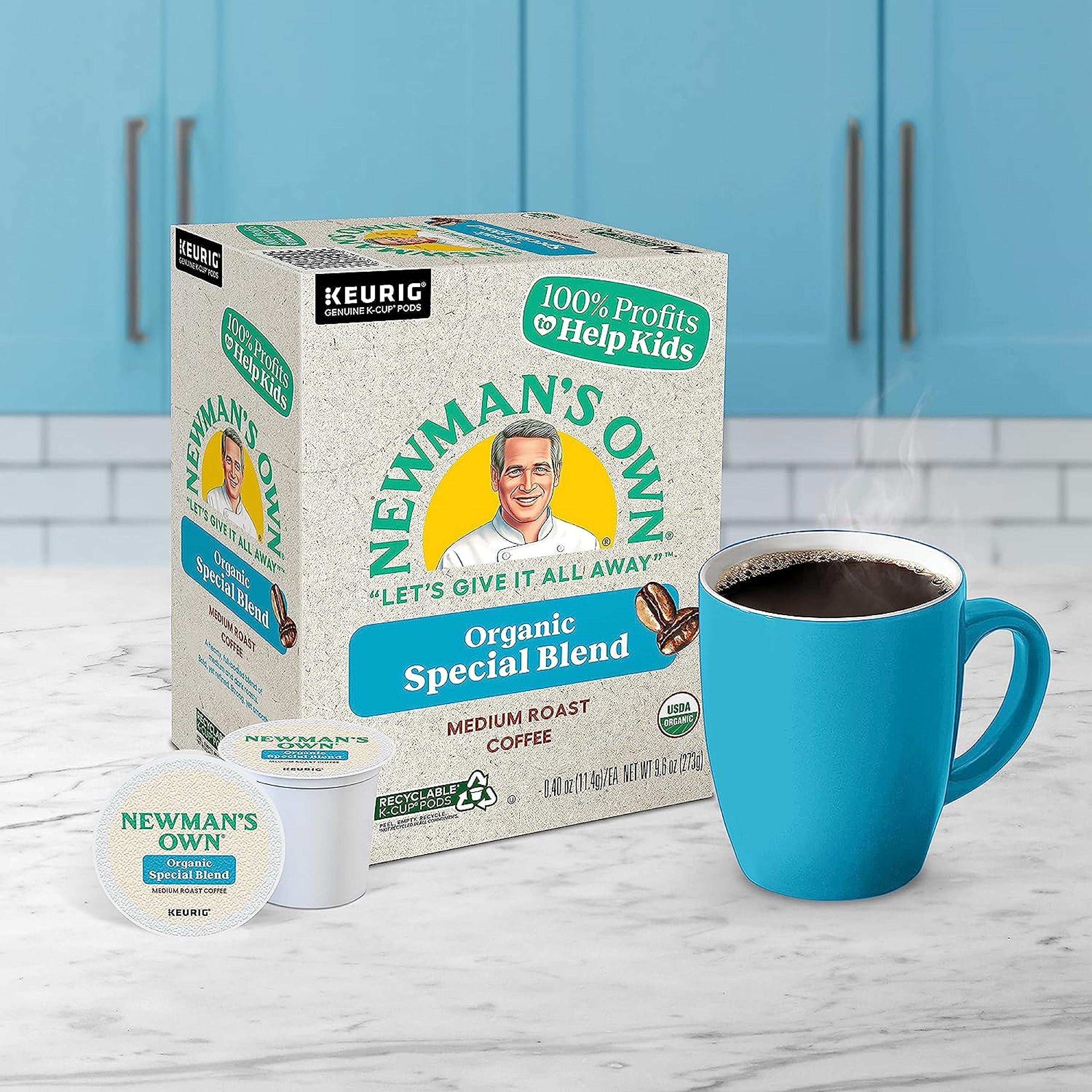 Newman's Own Newman's Own Organics K-Cup Portion Pack for Keurig K-Cup Brewers, Newman's Own Special Blend (Pack of 96) (Packaging may vary)