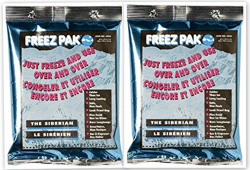 Freez Pak (2) Reusable Lifoam 4984 the Siberian Ice Soft Pack, 26 Ounce Each