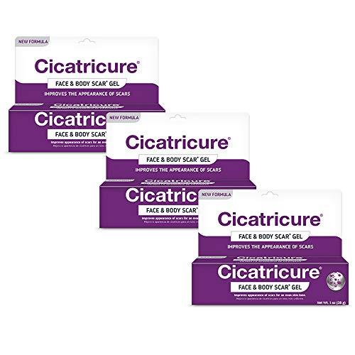 CICATRICURE Cicatricure Scars Gel 1oz Tube Multipack Value Deal Pack of 3 Tubes
