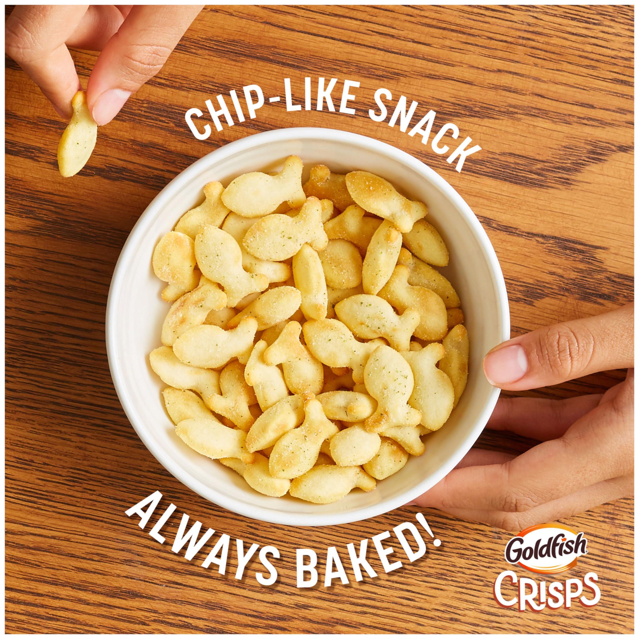 Pepperidge Farm Goldfish Crisps Sour Cream & Onion Baked Chip Cracker Snacks, 6.25 Oz Bag