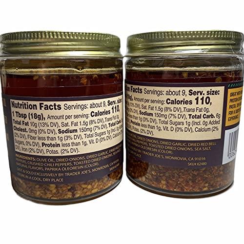 TJ's Trader Joe's Chili Onion Crunch, 6 oz (Pack of 2)