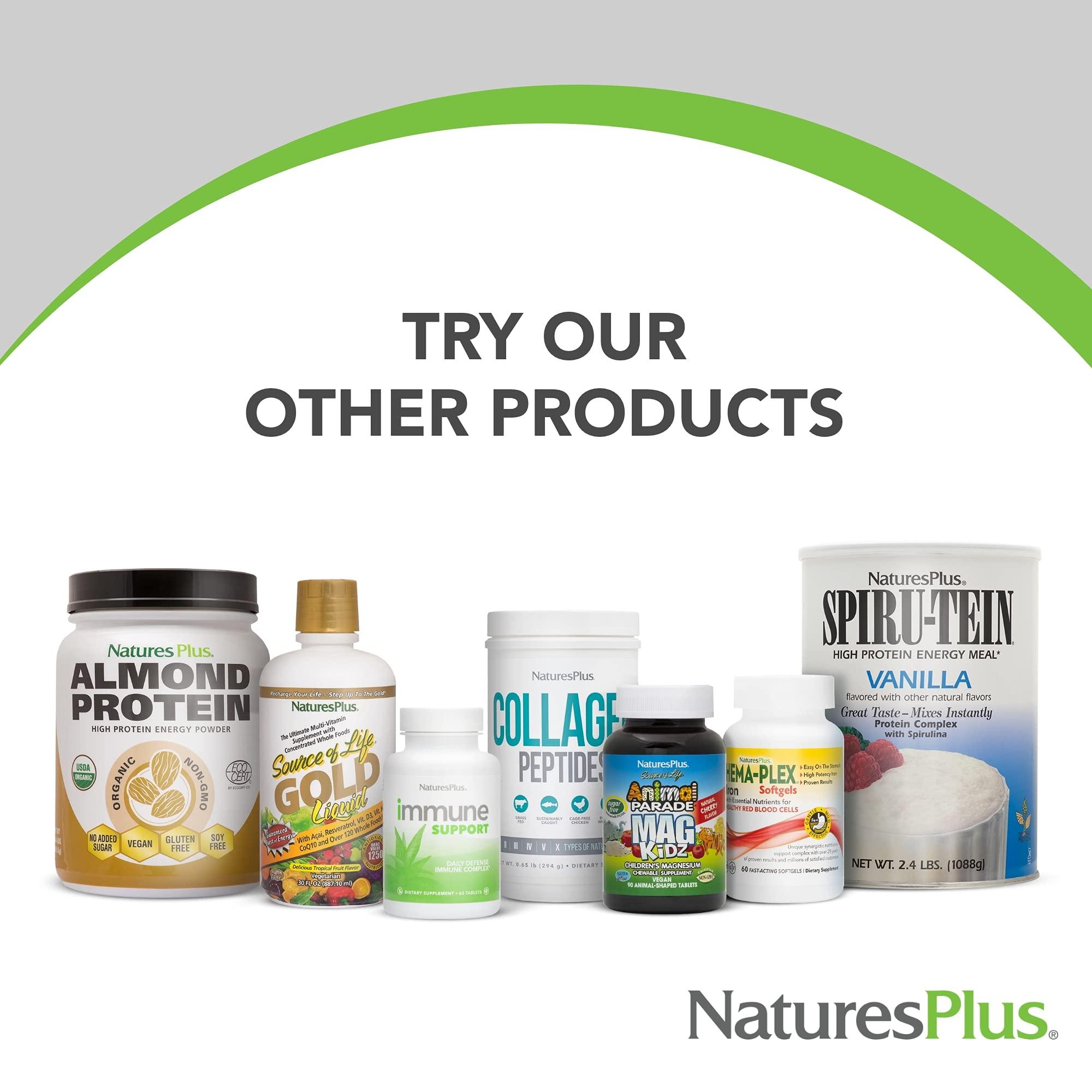 Nature's Plus NaturesPlus Men's Ultra Hair Plus, Sustained Release - 60 Tablets - All-Natural Hair Growth Supplement for Men - Promotes Fuller, Healthier Hair - Gluten-Free - 30 Servings