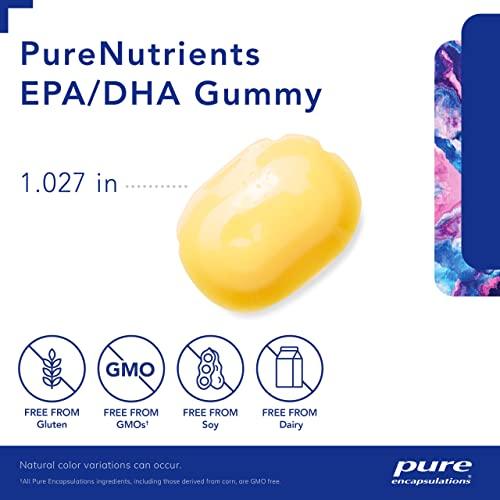 Pure Encapsulations Pure Encapsulations PureNutrients EPA/DHA Gummy | Gummy Soft Chew to Support Healthy Cognitive Function and Daily Wellness | 36 Gummies | Natural Lemon-Lime Flavor