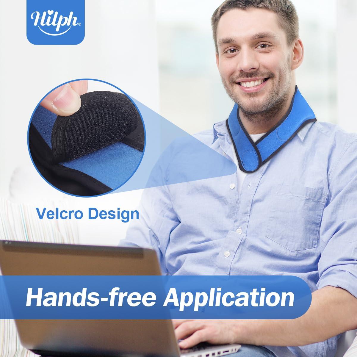 Hilph Hilph Neck Ice Pack Cervical for Pain Relief and Neck Ice Bag Wrap for Injuries Reusable