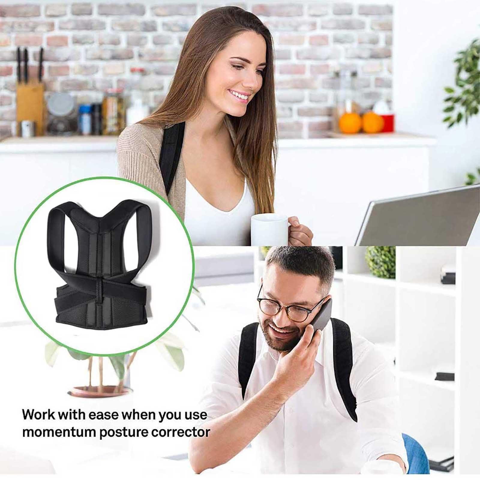 KagakU KagakU New Upper Back Posture Corrector Posture Clavicle Support Corrector for Women and Men Back Lumbar Support Shoulder Posture Support for Improve Posture Provide (Color : White, Size : 3XL)