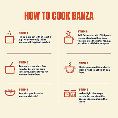 Banza Banza Cavatappi Pasta from Chickpeas - Gluten Free, High Protein, and Lower Carb Protein Cavatappi Chickpea Pasta - 8oz