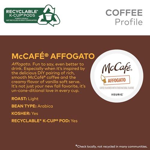 McCafe McCafe Affogato, Single Serve Keurig K-Cup Pods, Flavored Coffee, Limited Edition, 60-Count Box (6 Packs of 10)