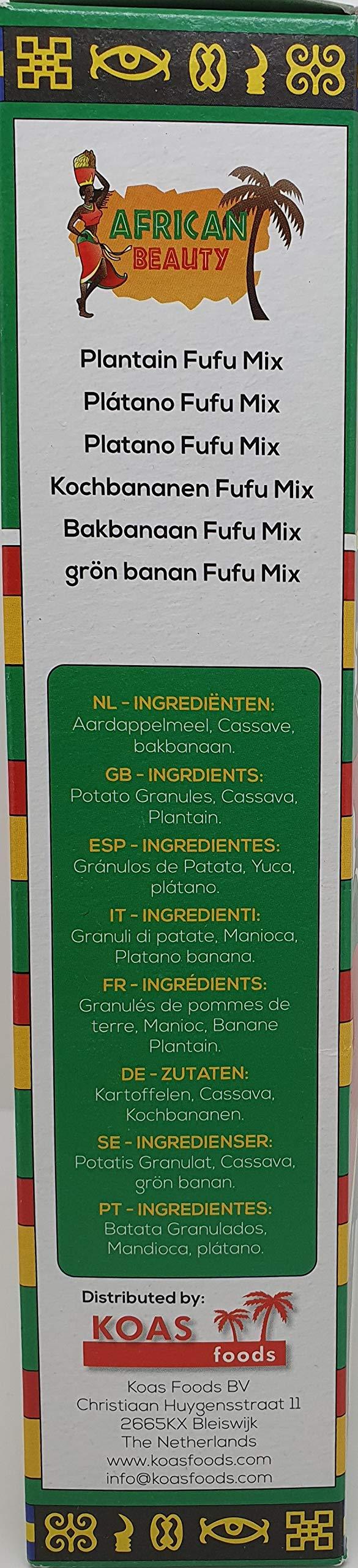 African Beauty Plantain Fufu Flour African Mix 24oz - Authentic, Premium Quality Fufu Flour with Real Plaintain - 100% Natural by African Beauty (1)