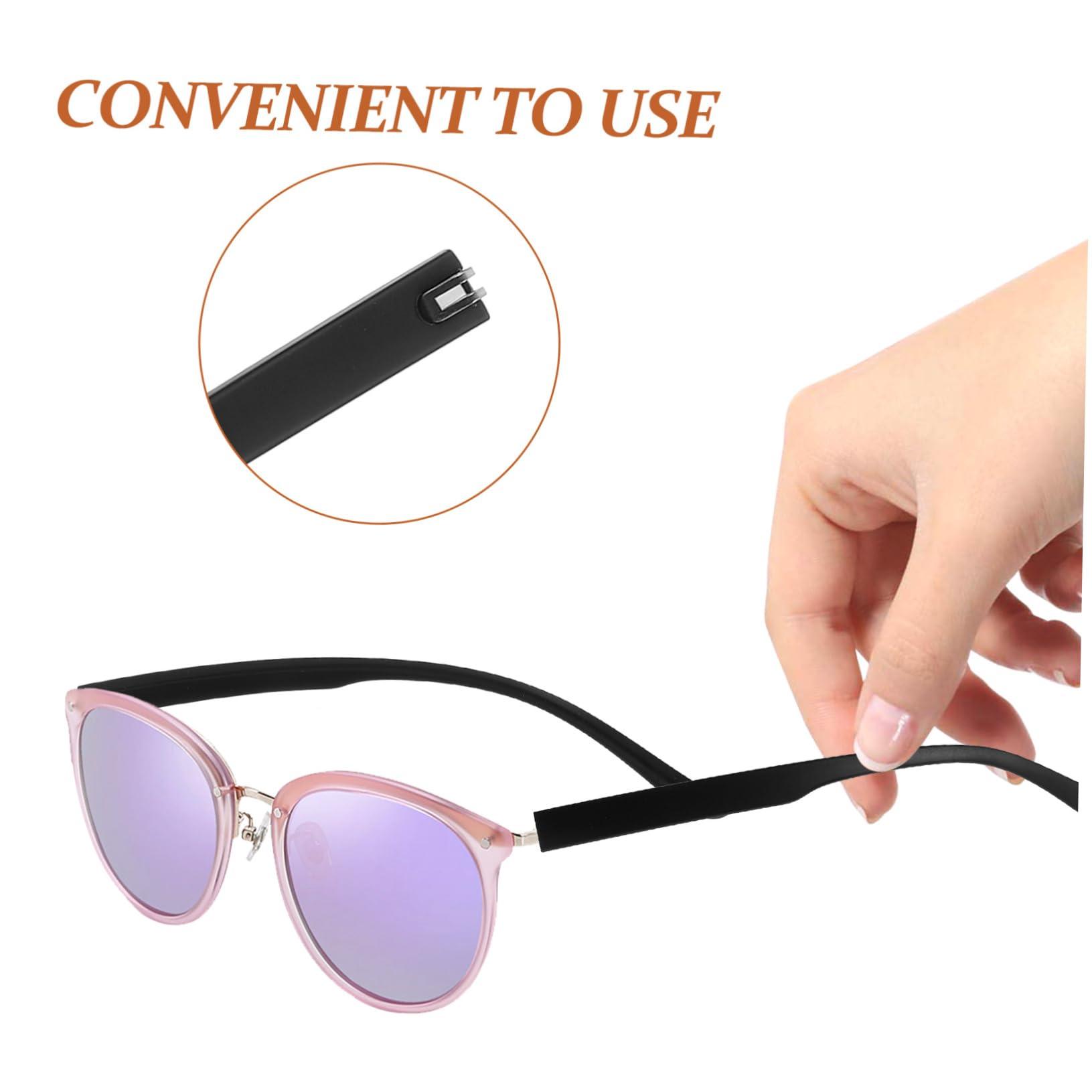 SEWOART SEWOART 1 Pair Glasses Accessories Replacement Glasses Holder Glasses Leg Sunglasses Man Screwdriver Glasses Temple Covers Chain Glasses Cleaning Cloth Car Watch Repair Kit Arm Black Metal