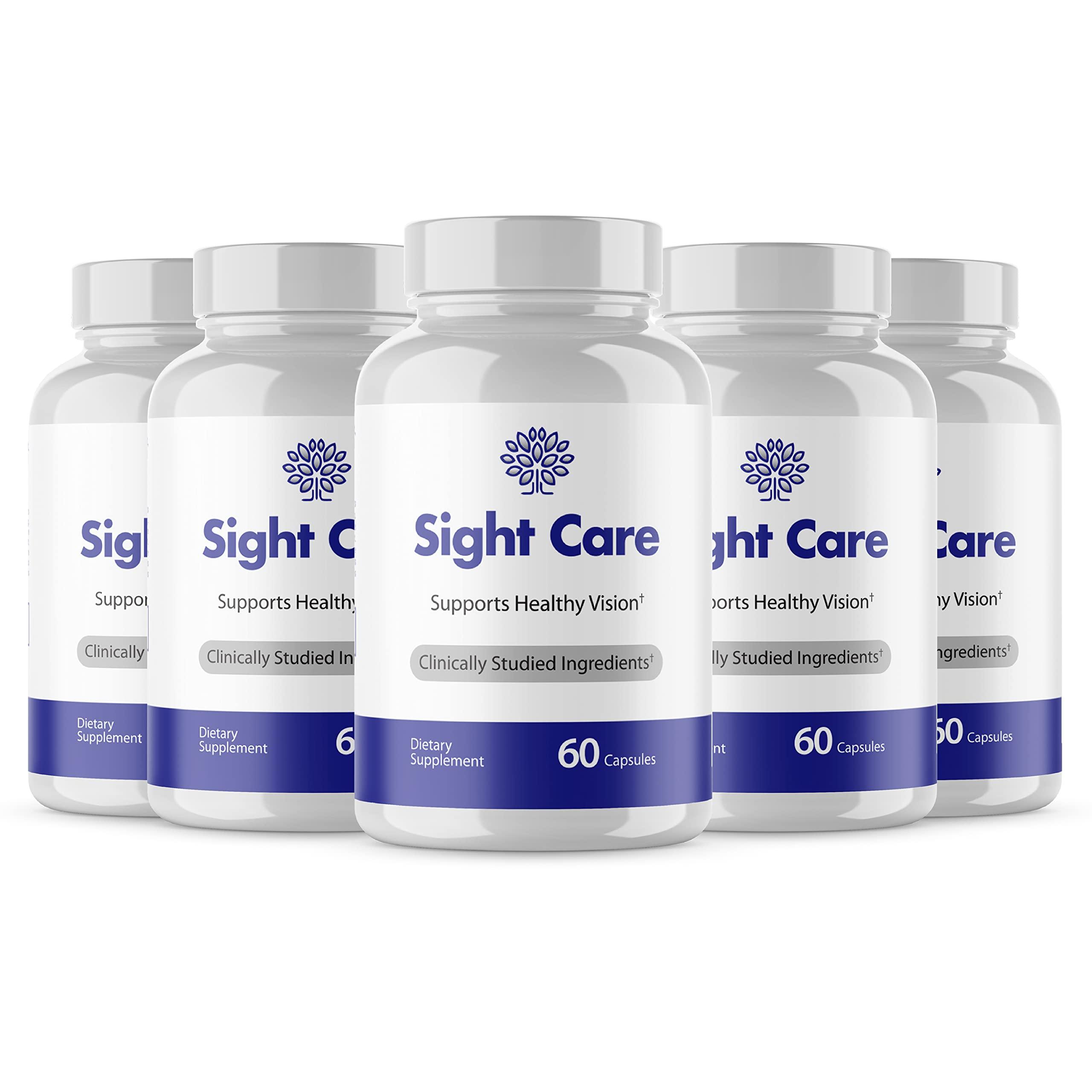 Max-Bio (Official 5 Pack) Sight Care Capsules - SightCare Capsules for Healthy Vision Support Supplement Advanced Healthy Ingredients Pro Supplements Pills Pastilla Sight Care Pills 5 Month Supply (300 Caps)