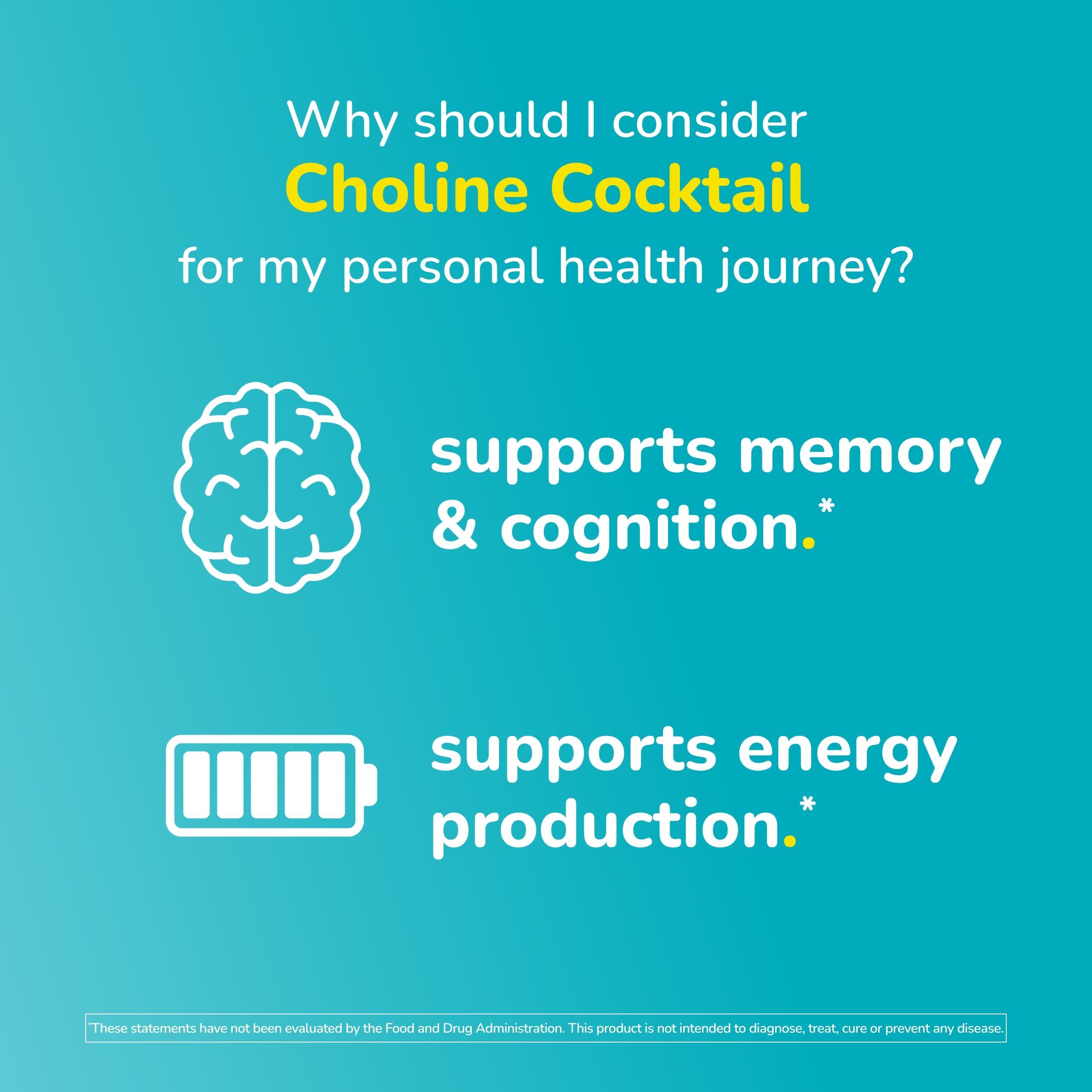 Twinlab Twinlab Choline Cocktail - Brain Health Support - Energy Supplement for Men & Women - 13.33 oz