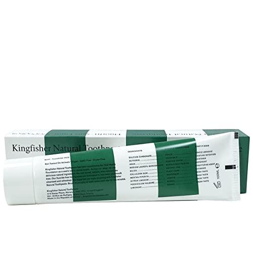 Kingfisher Mint Fluoride Free Toothpaste (100ml) - x 4 Units Deal by KINGFISHER