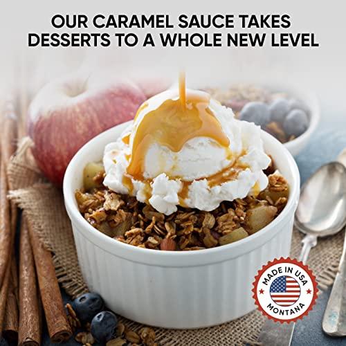 King's Cupboard King's Cupboard Cream Caramel Sauce - The Perfect Sauce for Ice Cream, Fruit Dip, Topping Desserts, Caramel Drizzle for Coffee - Gluten-Free, Kosher, All Natural Ingredients, 10.4 oz