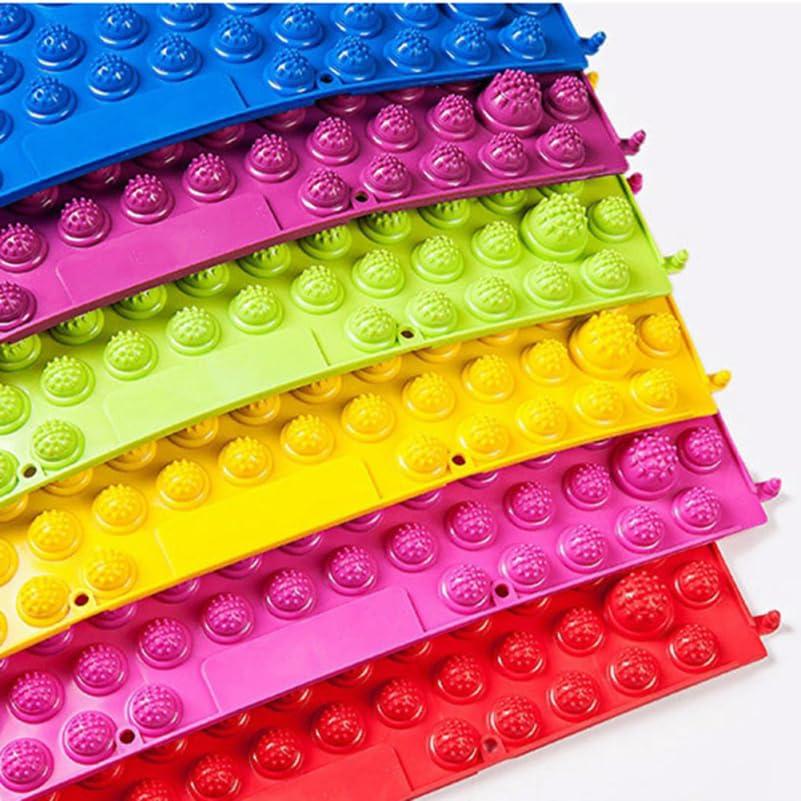 Healifty Healifty Reflexology Foot Mat Healthy Reflexology Foot Mat Foot Massage Pad Toe Pressure Relief Acupoint Mat for House Office 2pcs