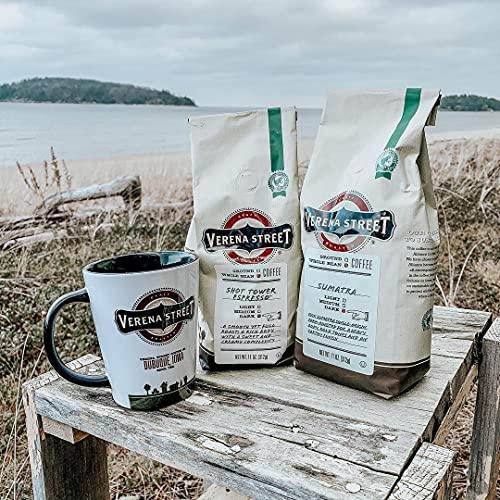 Verena Street Verena Street 11 Ounce Espresso Beans, Shot Tower Espresso, Whole Bean Dark Roast, Rainforest Alliance Certified Arabica Coffee