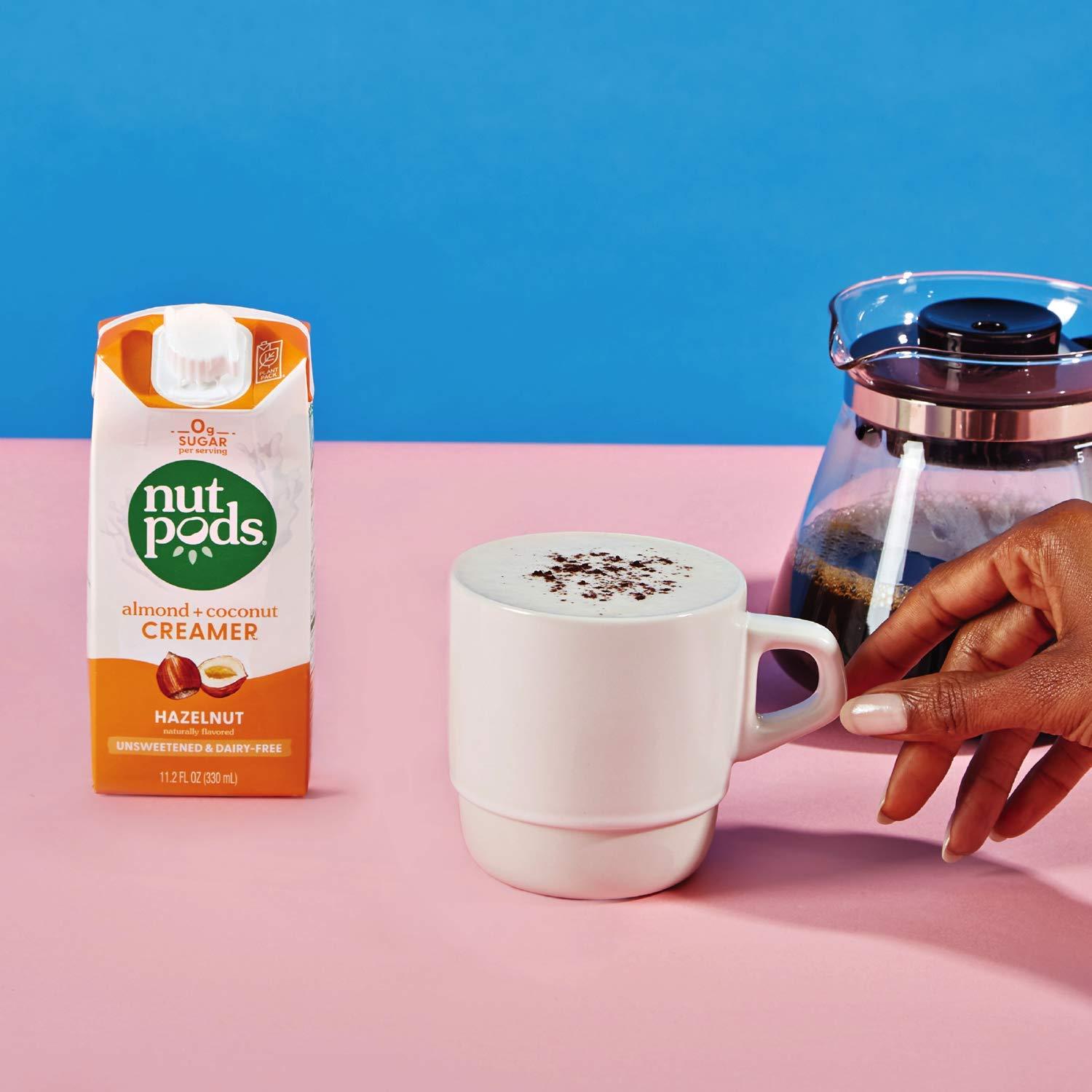 nutpods nutpods Non Dairy Coffee Creamer Bundle: a 4 pack of our Original creamer and a 4 pack of our Hazelnut creamer.