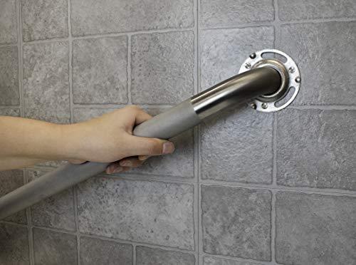 Plumb Pak Keeney PP19340SG Stainless Steel Grab Bar 1.25 In. Dia. x 12 In. Exposed Screw, Sure Grip