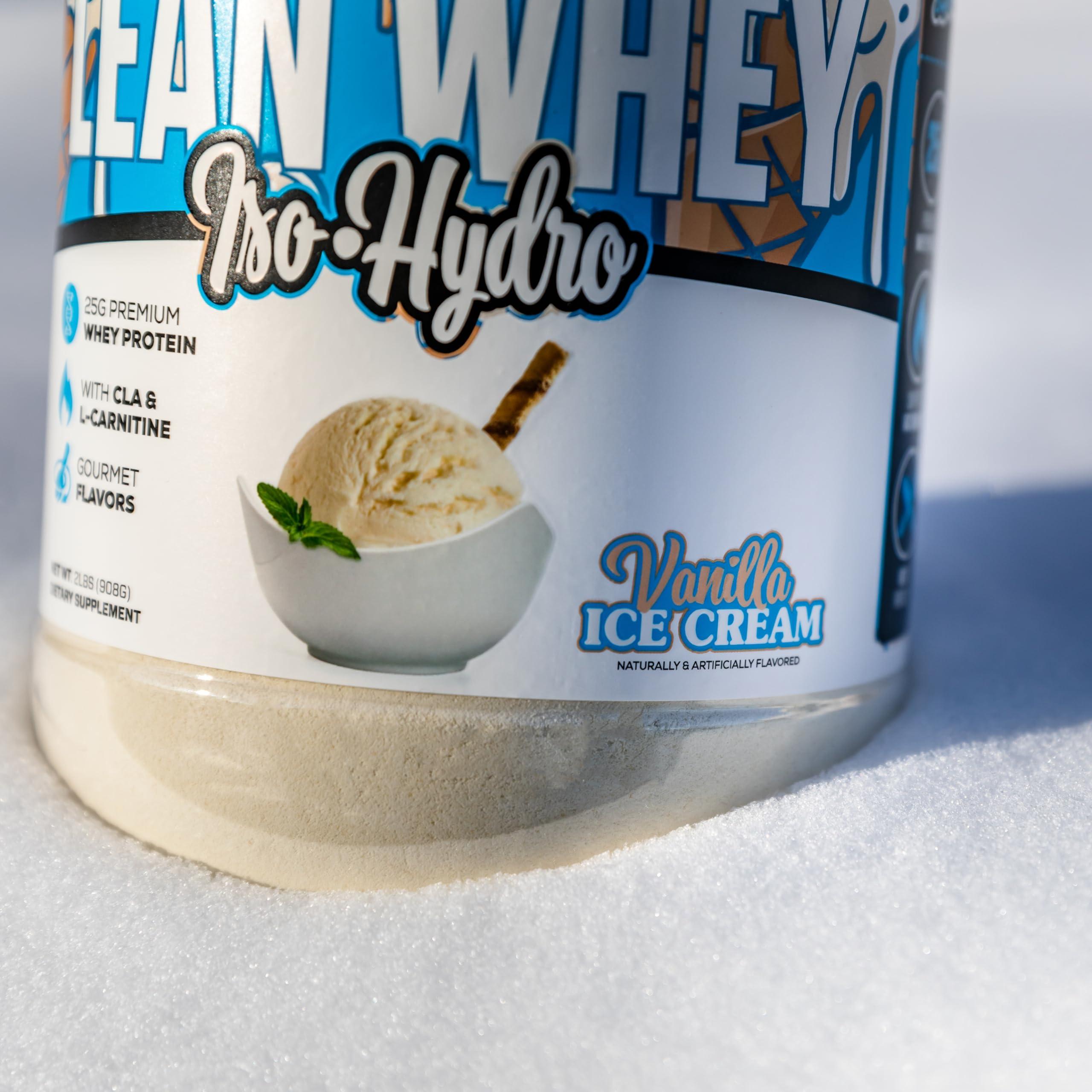 Musclesport Musclesport Lean Whey Revolution™ Protein Powder - Whey Protein Isolate - Low Calorie, Low Carb, Low Fat, Incredible Flavors - 25g Protein per Scoop - 5lb Vanilla Ice Cream