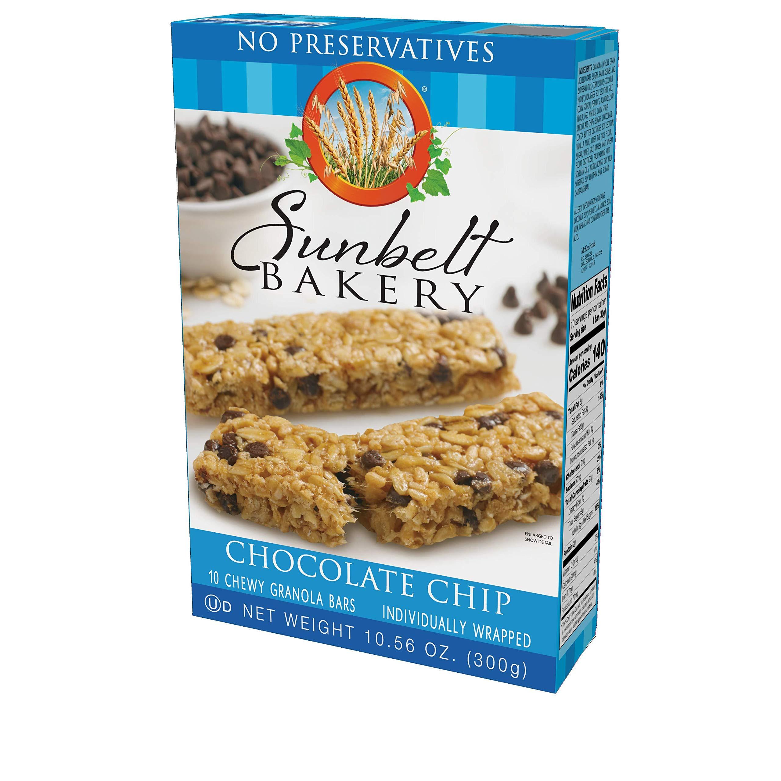 Sunbelt Bakery Sunbelt Bakery Chocolate Chip Chewy Granola Bars, 10 Bars In Each Box, No Preservatives (8)