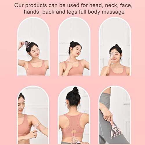 XGZ XGZ Scalp Massager, Head Massager Scalp Stress Relax,Protable Hand Held SPA Head Massager,Nine Claws Head Massager Steel Ball Scalp Roller