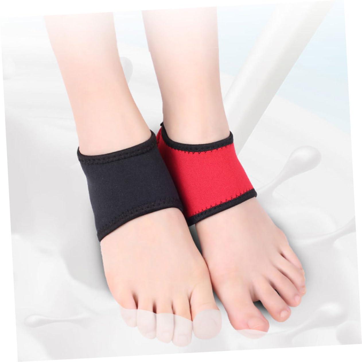 Healifty Healifty 4 Pairs Heel Socks Heel Protector for Cleats Moisturizing Socks Plantar Inserts Pads Ankle Braces for Men Shoe Crease Heel Protectors Foot Toe N Cloth Black