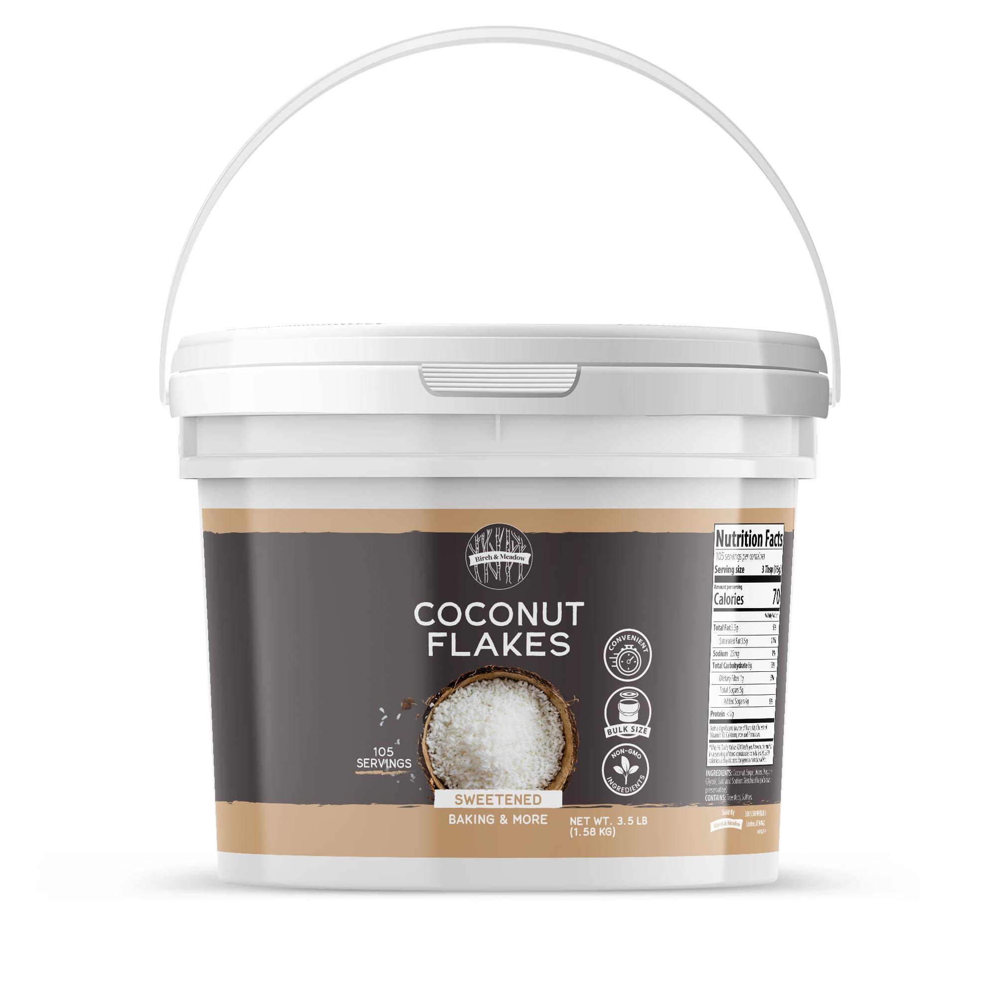 BIRCH & MEADOW Birch & Meadow 1 Gallon, Coconut Flakes, Sweetened, Baking & More