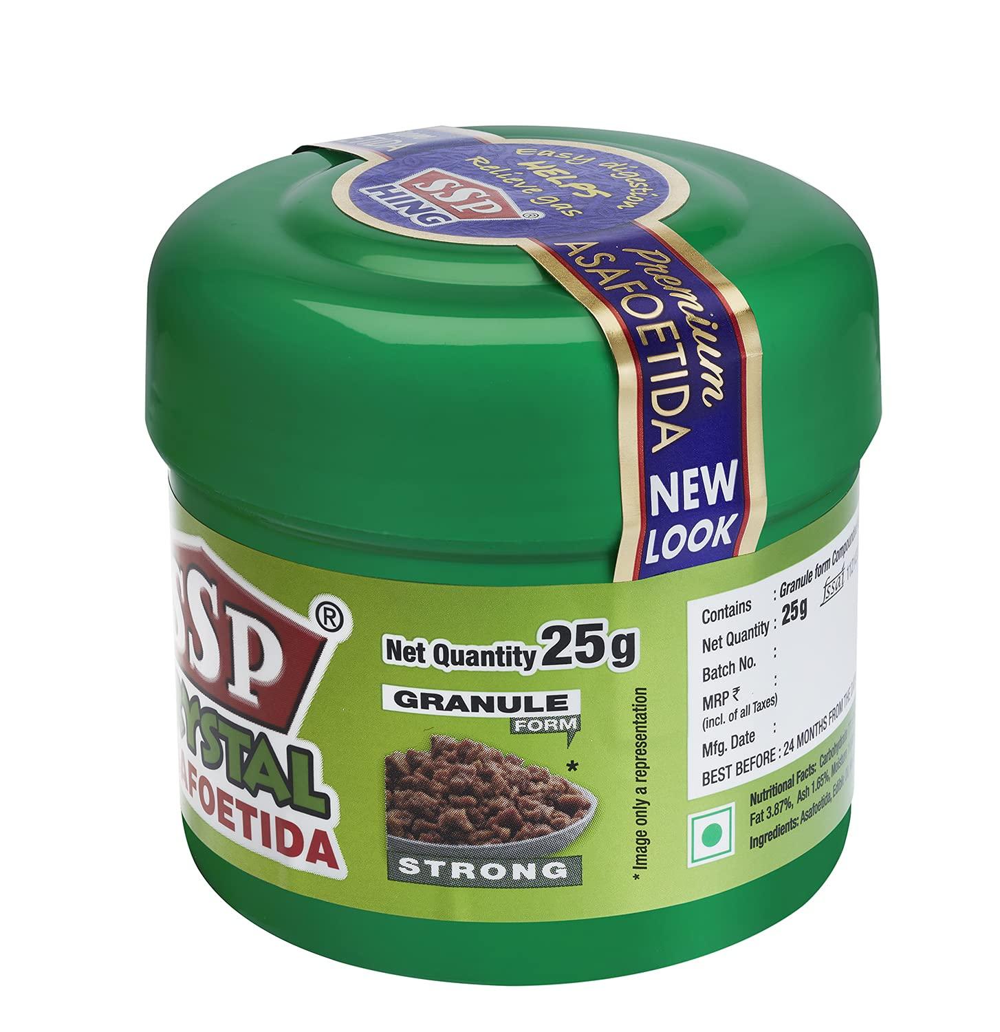 SSP ASAFOETIDA SSP Crystal Asafoetida(Hing) (25G)