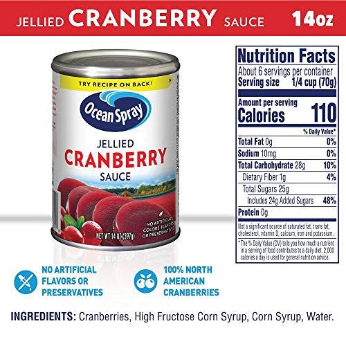 Ocean Spray Ocean Spray Cranberry Sauce Jellied, 14-Ounce Bottles (Pack of 24)