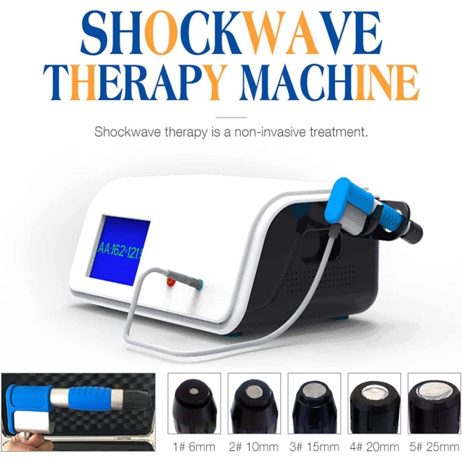 HTIANMM ED Therapy Machine,Extracorporeal Shock Wave Therapy Machine,Electromagnetic Shock Wave for Joint and Muscle Pain Relief,Painless,Non-Invasive,No Side Effects