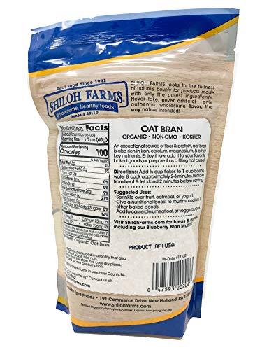 Shiloh Farms Shiloh Farms - Organic Oat Bran 12 Ounces - 2 Pack