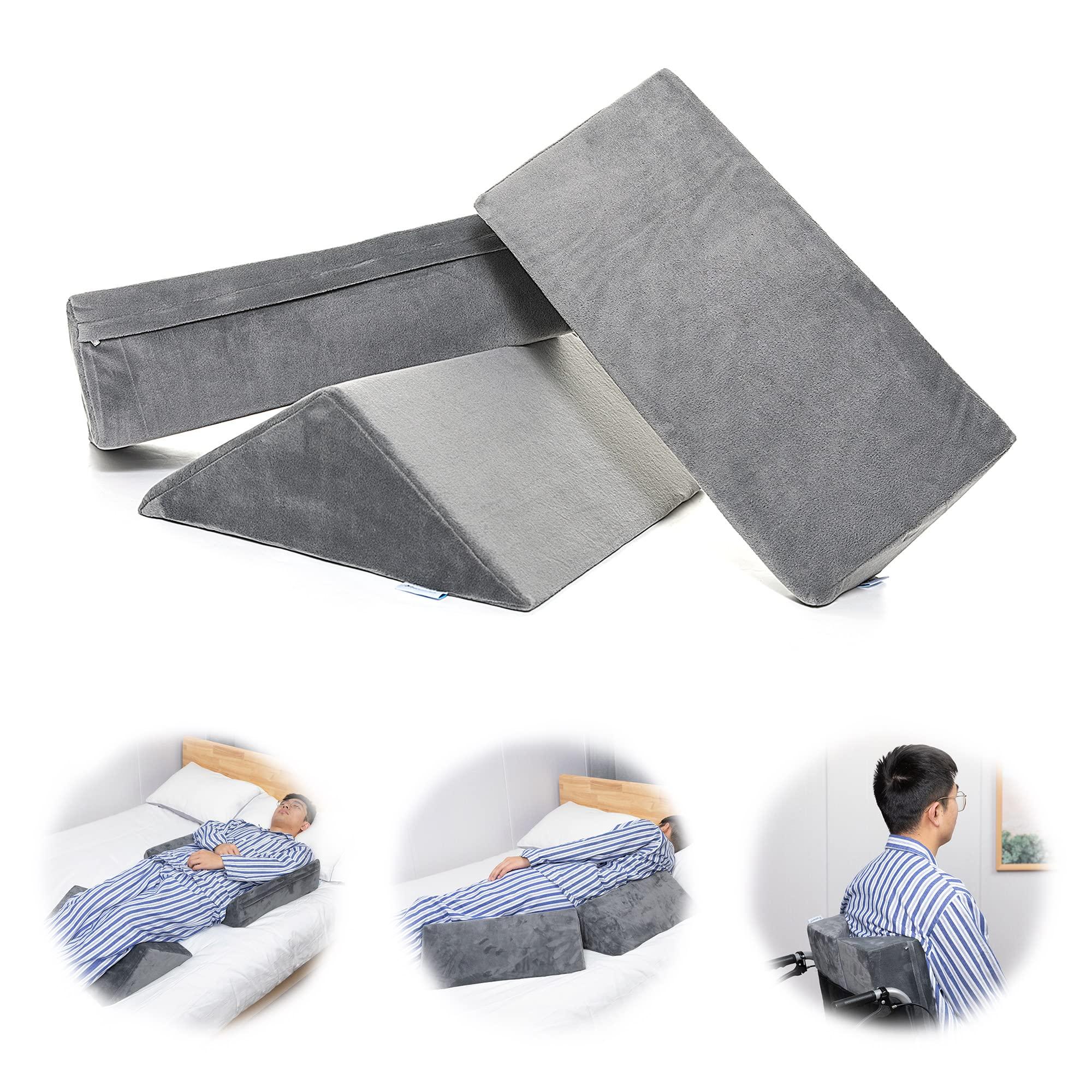 Fanwer Fanwer Bed Wedges & Body Positioners for Elderly (3 in 1),40 Degree Triangle Wedges for Bed Positioning,Triangle Pillow for After Surgery, Wedges for Bedsores,Wedge Pillow for Positioning