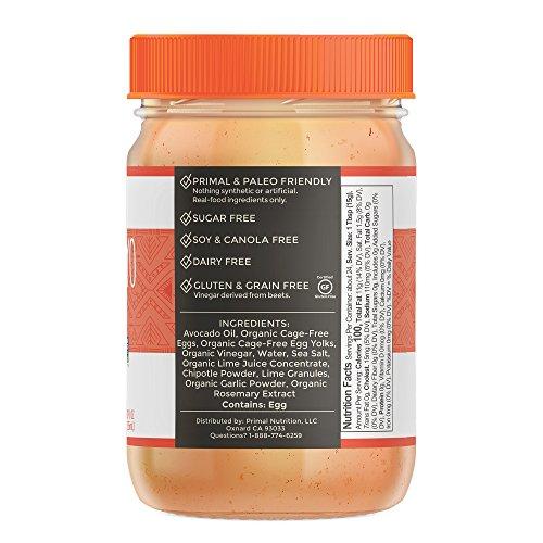 Primal Kitchen Primal Kitchen Chipotle Lime Mayo made with Avocado Oil, Whole30 Approved, Certified Paleo, and Keto Certified, 12 Ounces