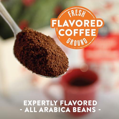 Two Rivers Coffee Two Rivers Coffee Peppermint Stick Flavored Ground Coffee, Perfectly Balanced, Always Smooth, Made with 100% Arabica Beans - Flavor Enhanced, 10 Ounce Bag