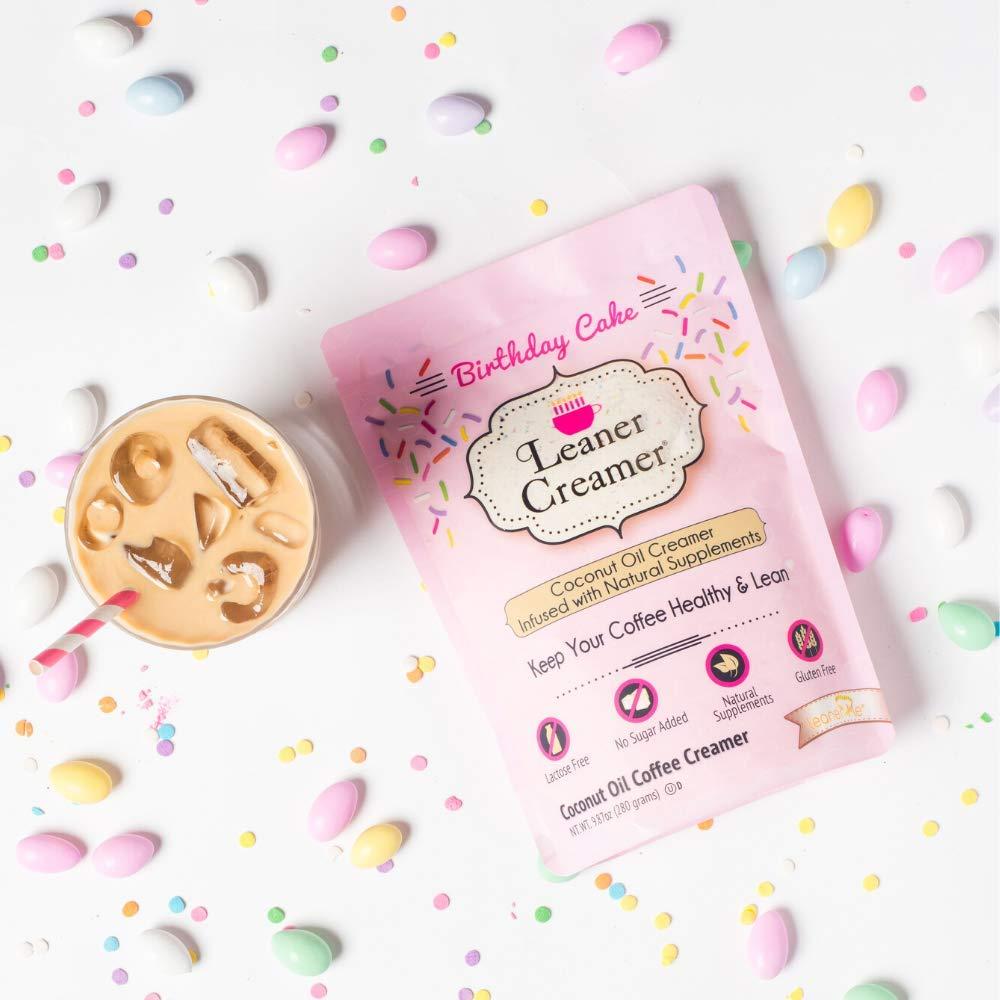 Leaner Creamer Leaner Creamer Non-Dairy Sugar Free Coffee Creamer Perfect Coconut Oil Powder To Naturally Cream and Sweeten Coffee, Smoothies, Protein Shakes & More! Ideal Flavoring For All Diets