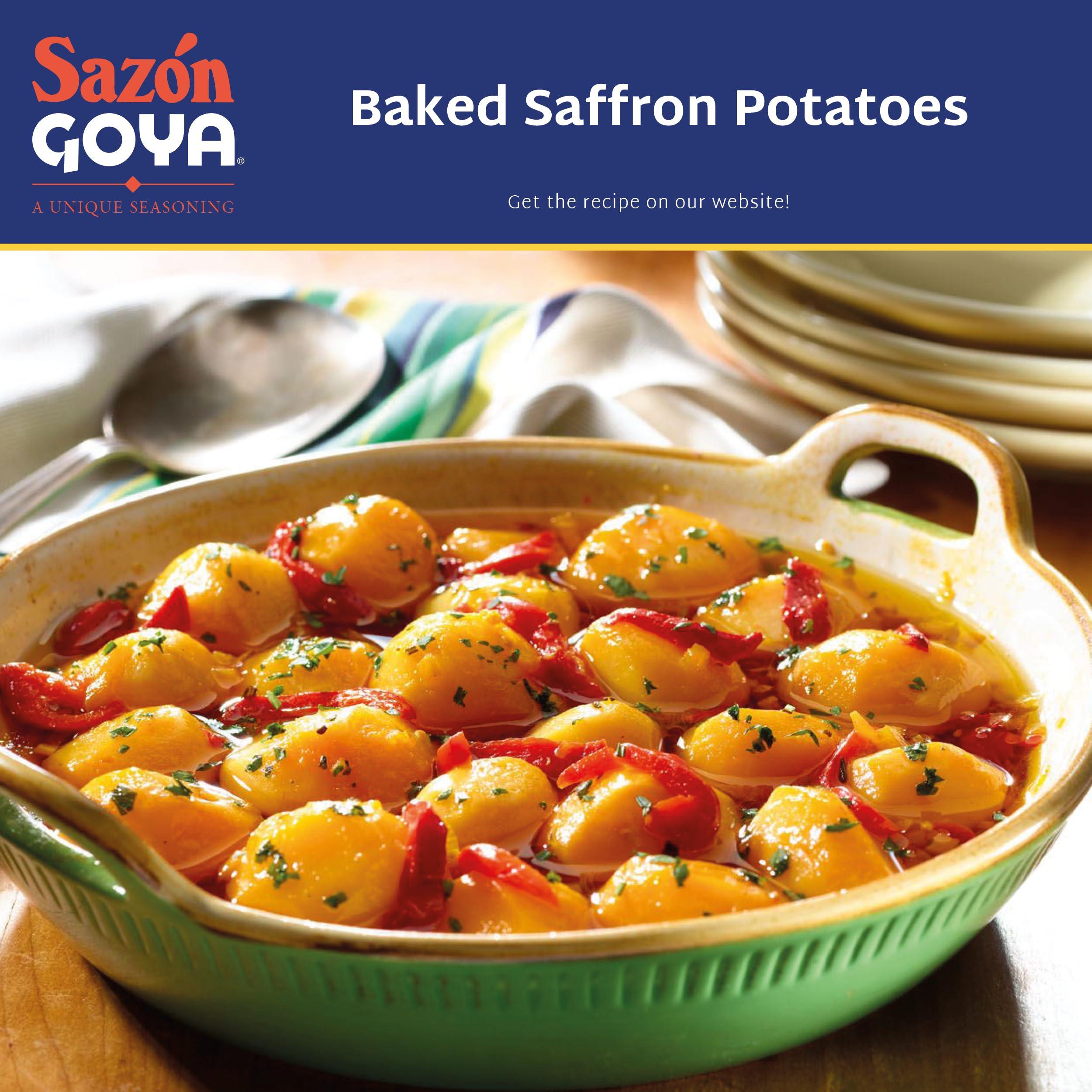 Goya Goya Foods Sazón Seasoning With Azafran 3.52 Ounce (Pack of 3)