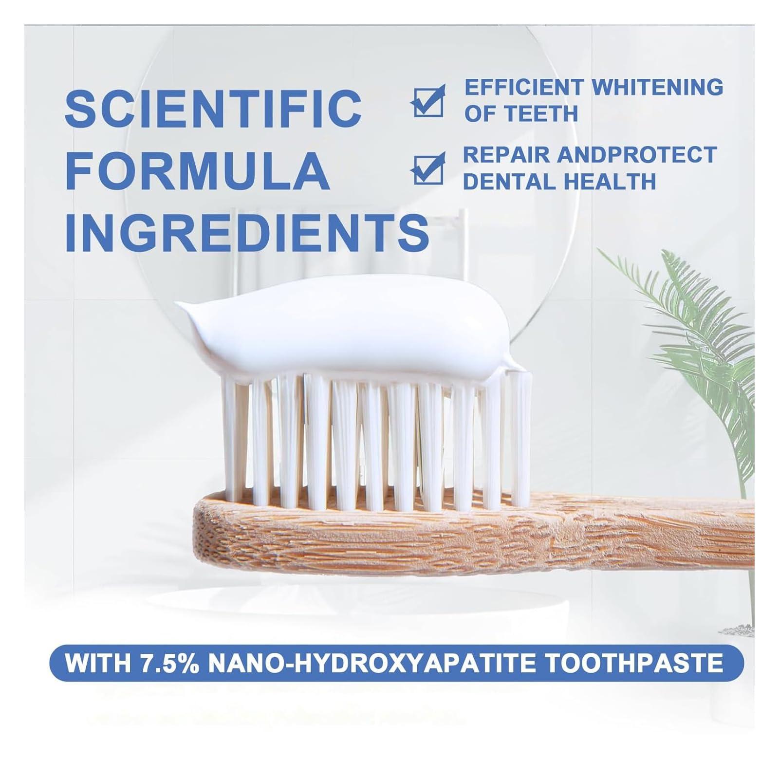 MGY Hydroxyapatite Toothpaste for Enamel Protection, Fluoride-Free Formula with Gentle Mint, for Sensitive Teeth, Daily Protection, Long-Lasting Fresh Breath, 4.23Oz (Sp6*2)