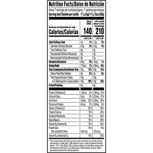 Froot Loops Kellogg’s Froot Loops Breakfast Cereal with Marshmallows, Fruit Flavored, Breakfast Snacks with Vitamin C, Original with Marshmallows, 10.5oz Box (1 Box)
