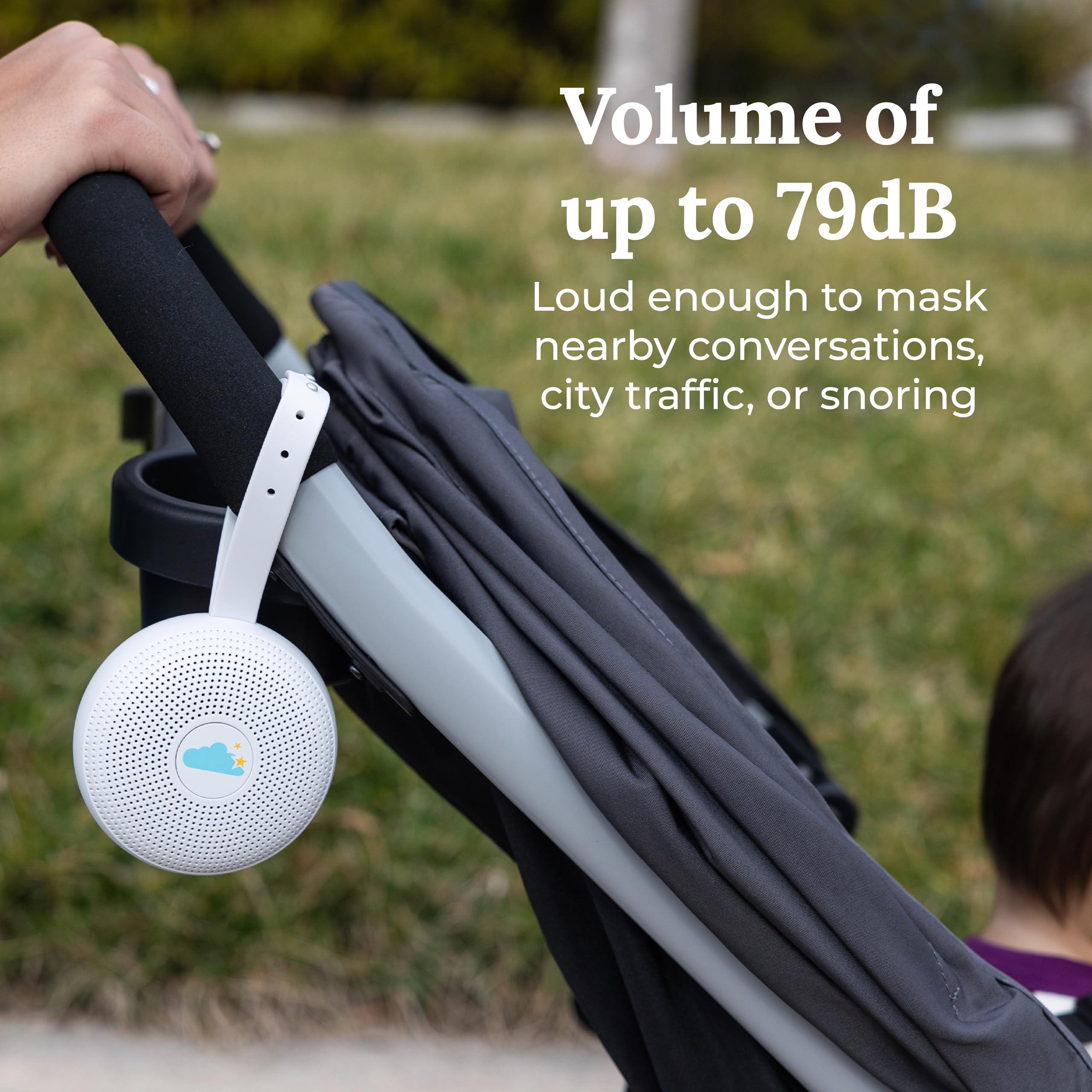 Marpac Yogasleep Hushh+ Portable White Noise Machine for Baby, 20 Soothing Natural Sounds, Wireless Charging & Speaker, Compact Size, Noise Canceling for Better Sleep, Privacy & Nursery Must Have