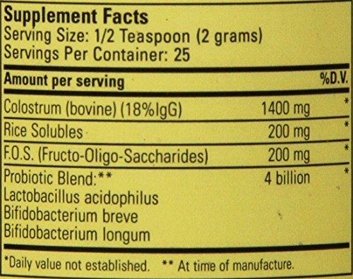 CHILDLIFE ESSENTIALS Child Life Colostrum with Probiotics Powder, 1.7 Ounce, (Pack of 12)