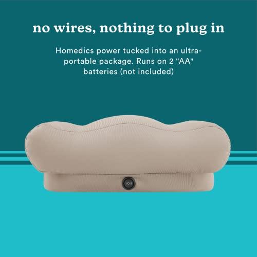 Homedics Homedics Comfy Footrest Massager, Soothes Tired Feet and Toes, Invigorating Vibrations, Beanbag-Style Cushion, Soft Pedestal, Total-Foot Relaxation, One-Switch Controls, for Home or Office