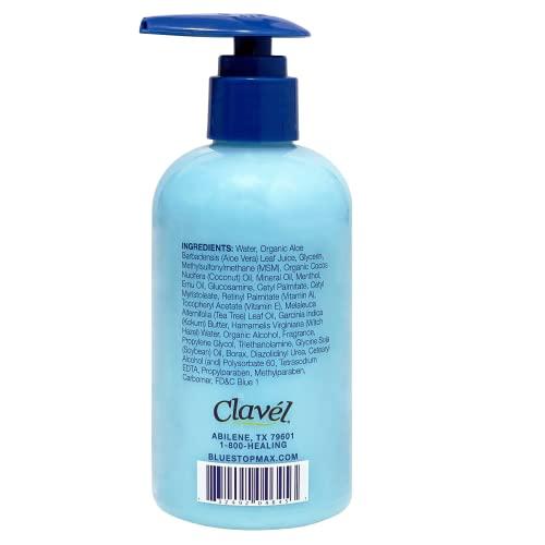 Blue Stop Max Blue Stop Max Muscle & Joint Relief Gel: Fast-Acting Sore Muscle, Back & Neck Relief Cream, Numbing Emu Oil Formula for Ankle, Leg Cramps, Tennis Elbow - 8 Oz Pump Bottle
