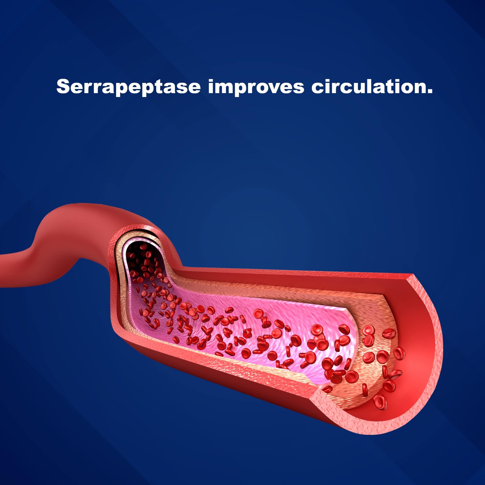 LifeLink LifeLink Cardiopeptase (Serrapeptase) | 5 mg x 100 Enteric Coated Tablets | Proteolytic Enzyme | Joint and Cardiovascular Health | Gluten Free & Non-GMO | Made in The USA