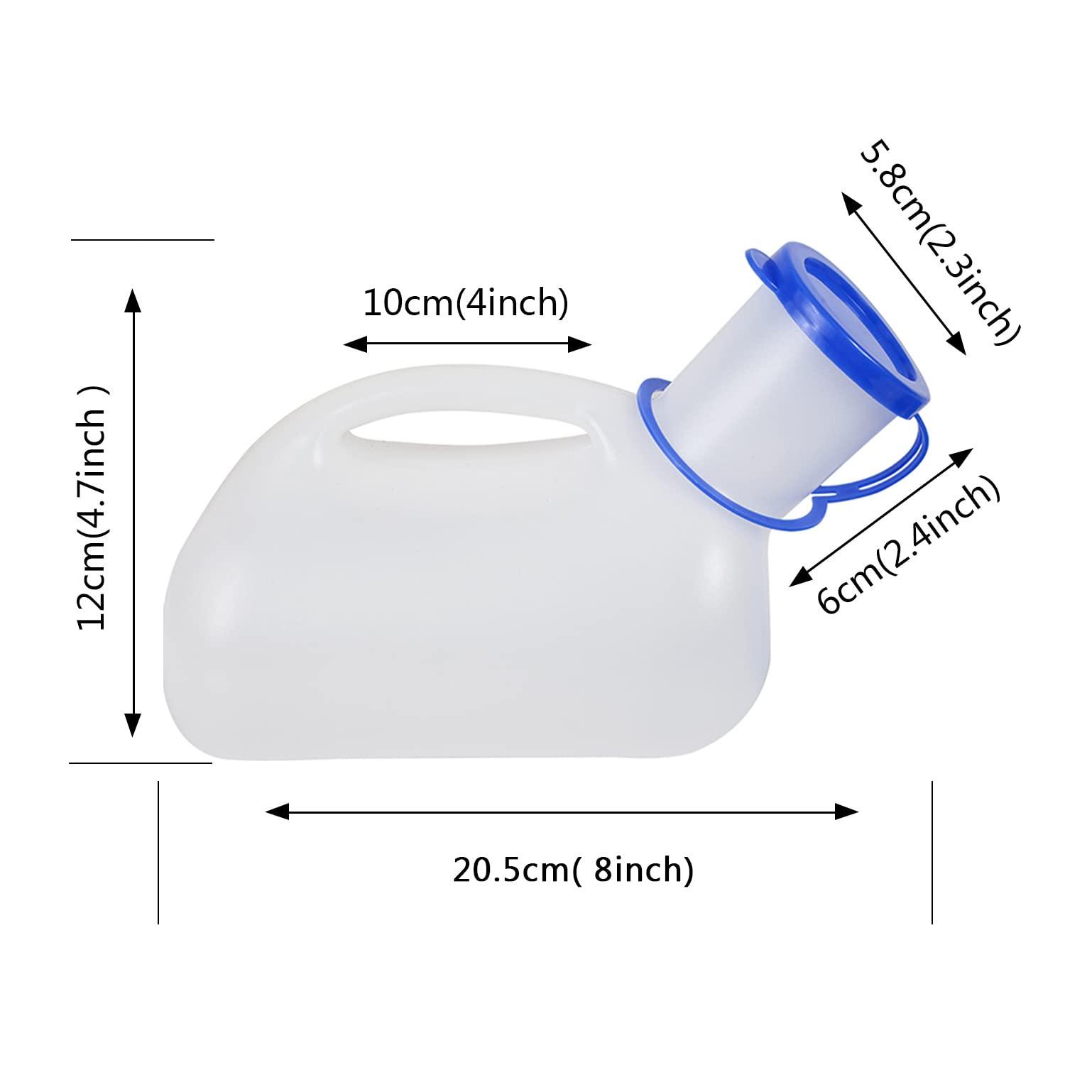 AWOKEN AWOKEN Unisex Urinal, Portable Toilet Urinal for Men and Women, Pee Bottle with a Sealed Lid and Funnel for Elderly Kids and Patients for Camping Outdoor Travel