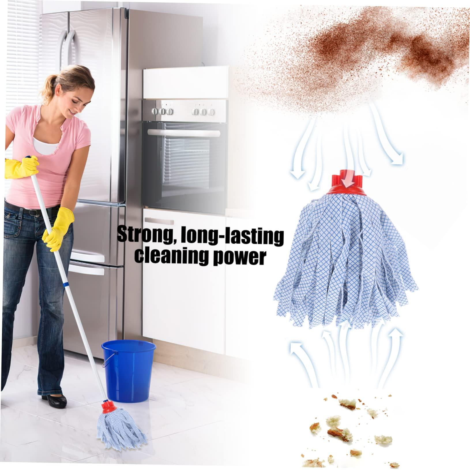 COLLBATH COLLBATH 2pcs Mop Replacement Head Accessories Mop Cleaning Tool Practical Mop Cloth Cleaning Mops Cotton Floor Cleaning Mop Head Mop Refill Floor Mops Scraper