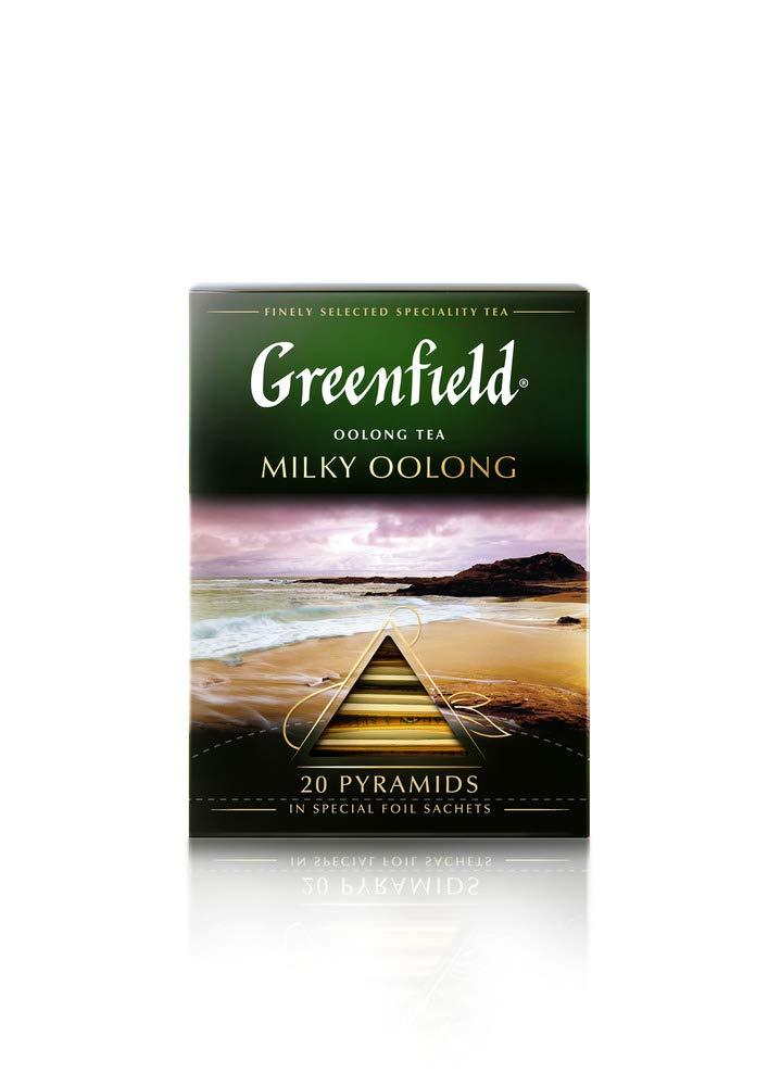 Greenfield Greenfield Milky Oolong Pyramid Collection 20 Pyramids In Special Foil Sachets Oolong Tea Finely Selected Speciality Tea