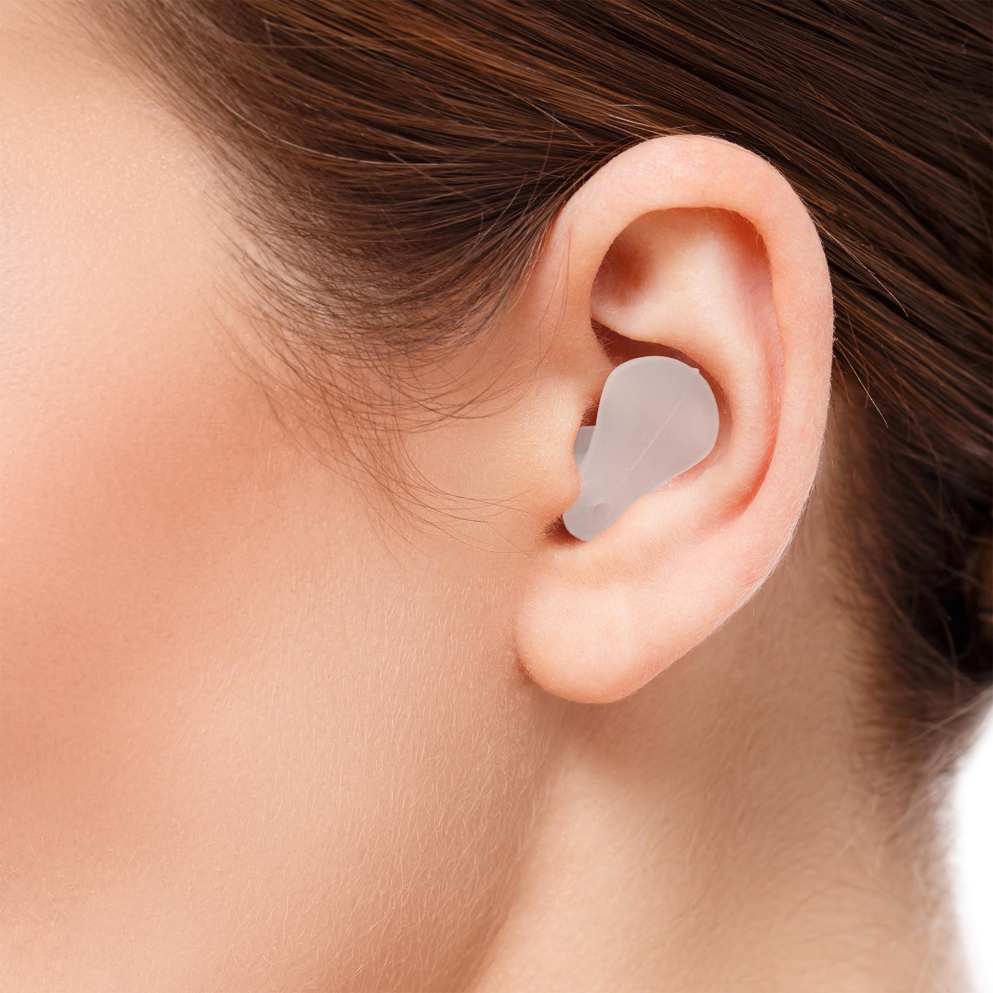 Earplanes EarPlanes+ Invisible Airplane Travel Ear Protection Clear Low-Profile Design (Adult Size, 3 Count)