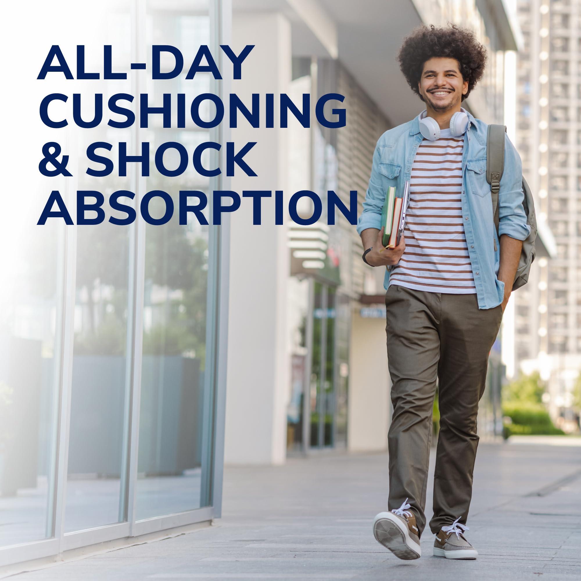 Dr. Scholl's Dr. Scholl\'s Heel Cushions with Massaging Gel, Gel Heel Cups, All-Day Energizing Comfort, Absorb Shock, Reduce Impact & Stress, Gel Cushioning Pad Insert, Fit All Shoes, Mens 8-14, 1 Pair