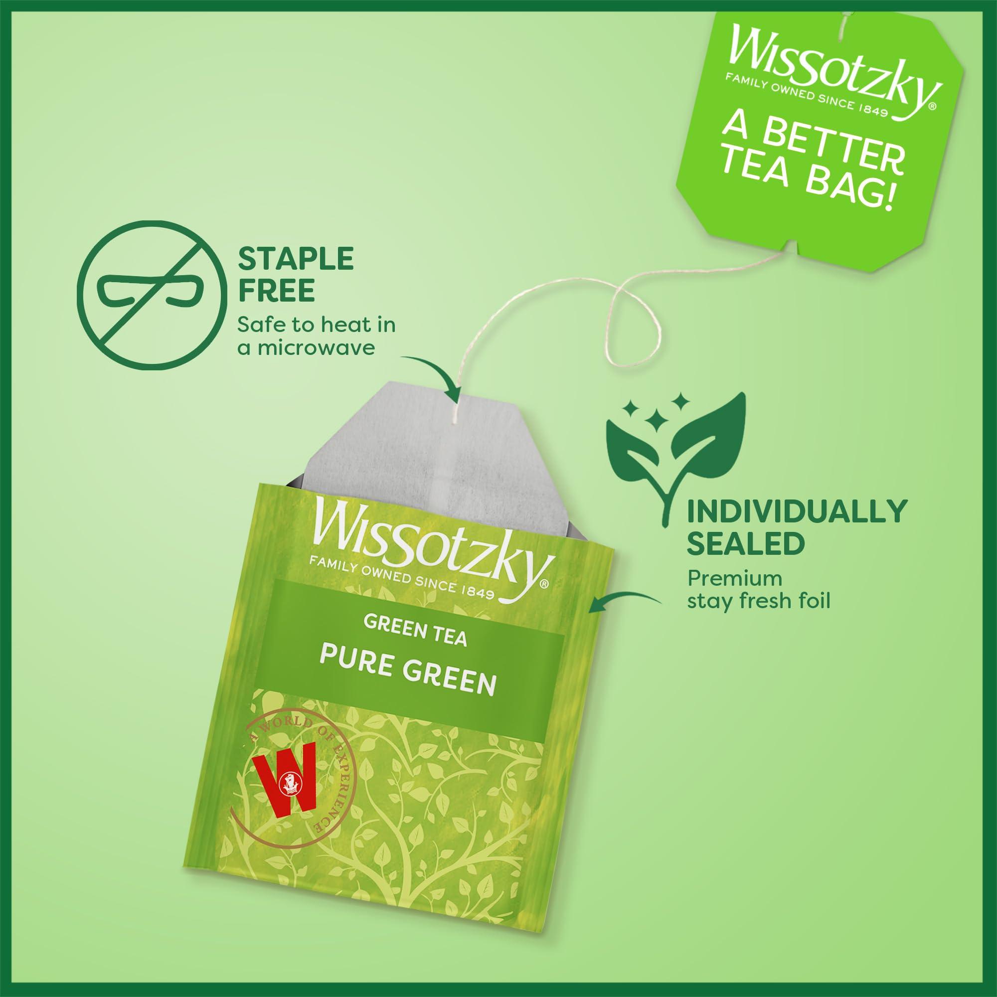 Wissotzky Wissotzky Pure Green Tea (6 Pack - 120 Tea Bags) | Antioxidant Rich | Real Green Tea