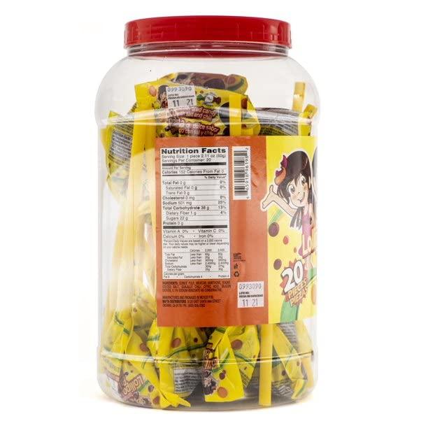 Mi Dulce Mexico MI Dulce Mexico Tamarind flavored Lollipop Jar 2lb 10.25oz 20pc 2.1 OZ PC