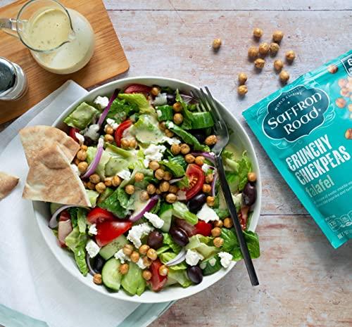 Saffron Road Saffron Road Organic Crunchy Chickpea Snacks-Gluten Free, Non-GMO, Kosher, Vegan (Falafel, 6 oz (6 Pack))